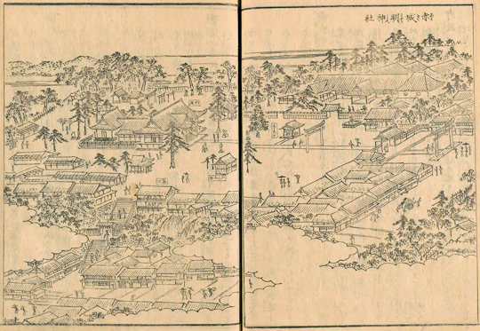 赤城神社（江戸名所図会）