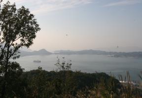 経ヶ森より伊予灘を望む